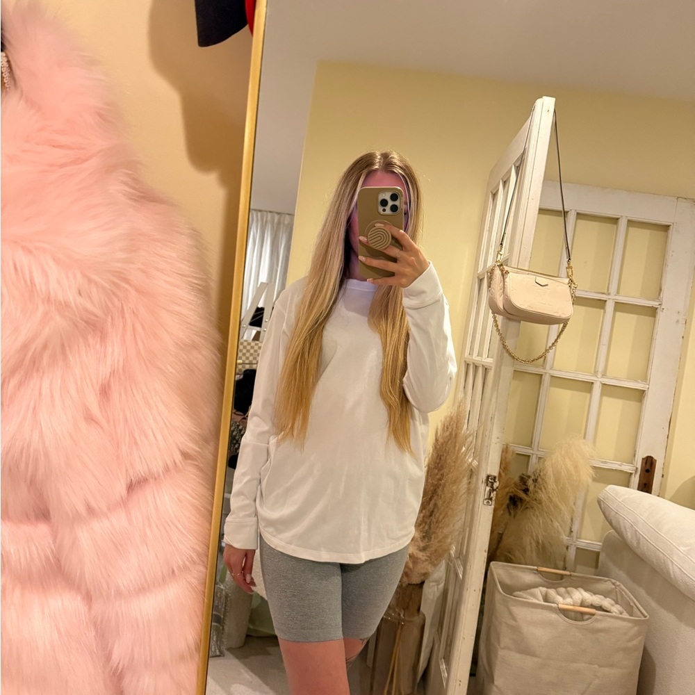 Lululemon Athletica White Long Sleeve Tee